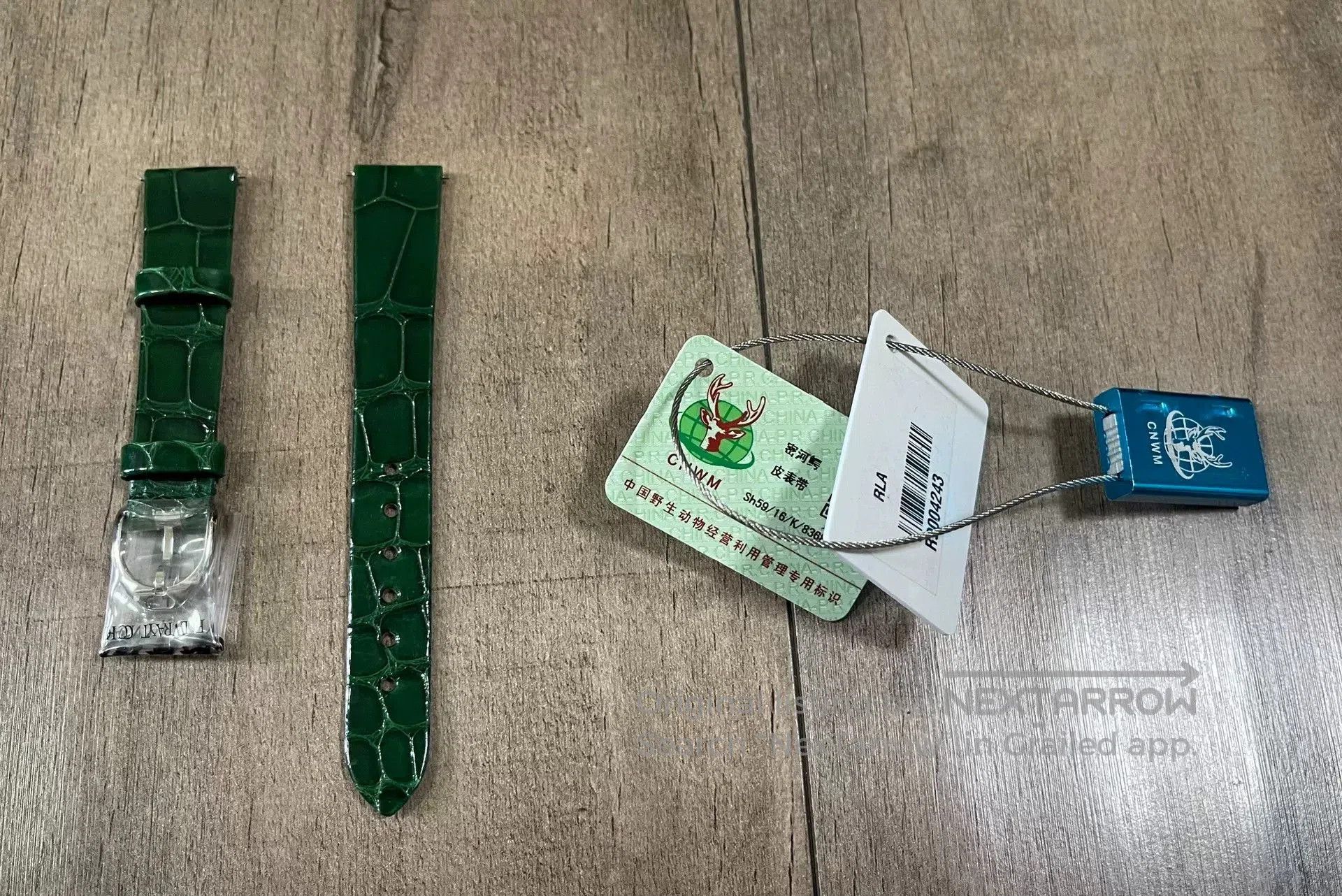 Ralph Lauren Purple Label Alligator Rolex Green Ralph Lauren Watch Strap. Size ONE SIZE - 1 Thumbnail
