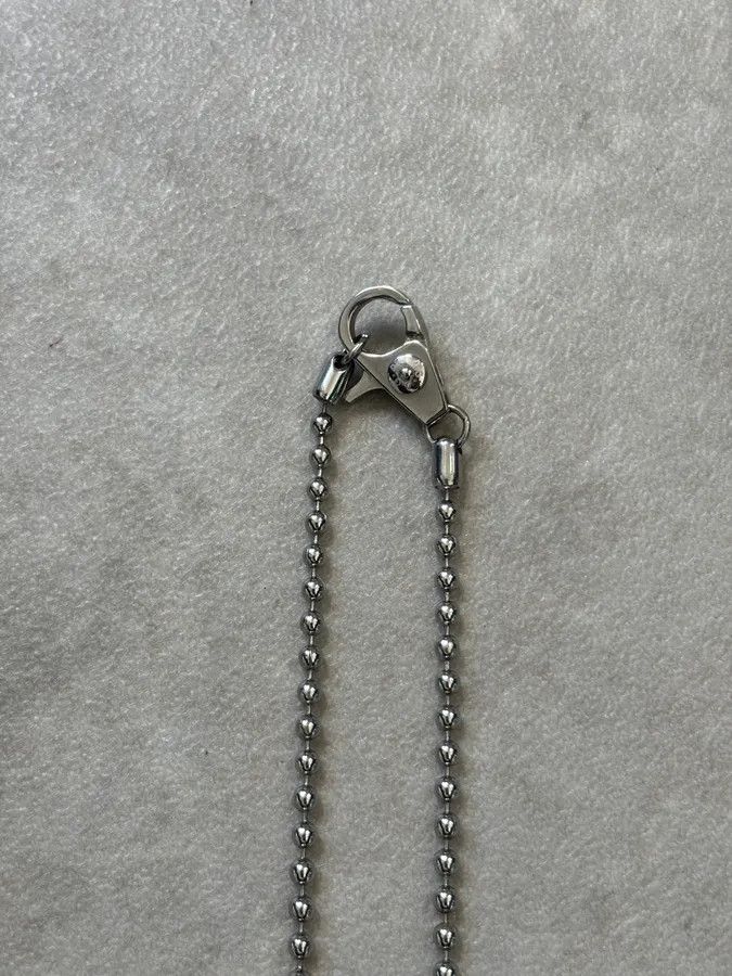 Dolce & Gabbana 2000s Dolce & Gabbana Silver Metal Peace Sign Necklace Size ONE SIZE - 8 Thumbnail