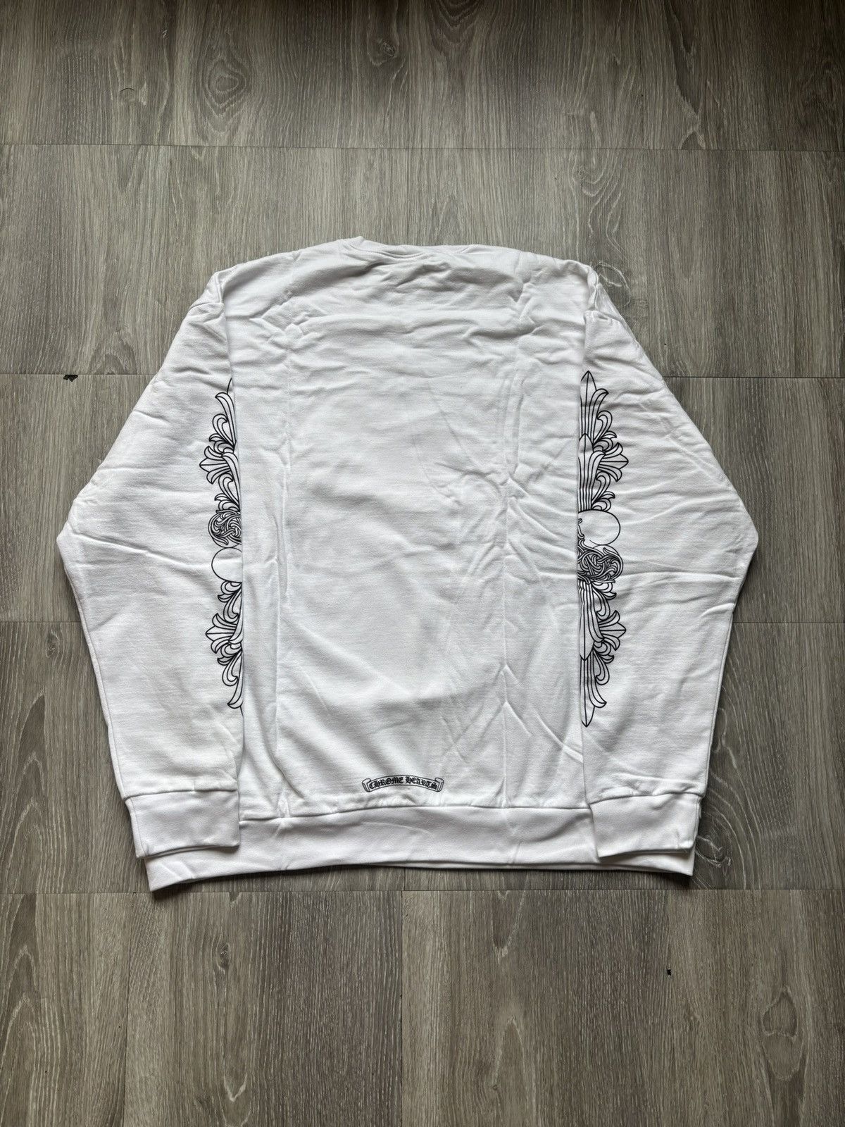 Chrome Hearts Chrome Hearts White Love Floral Crewneck Size US XL / EU 56 / 4 - 6 Thumbnail
