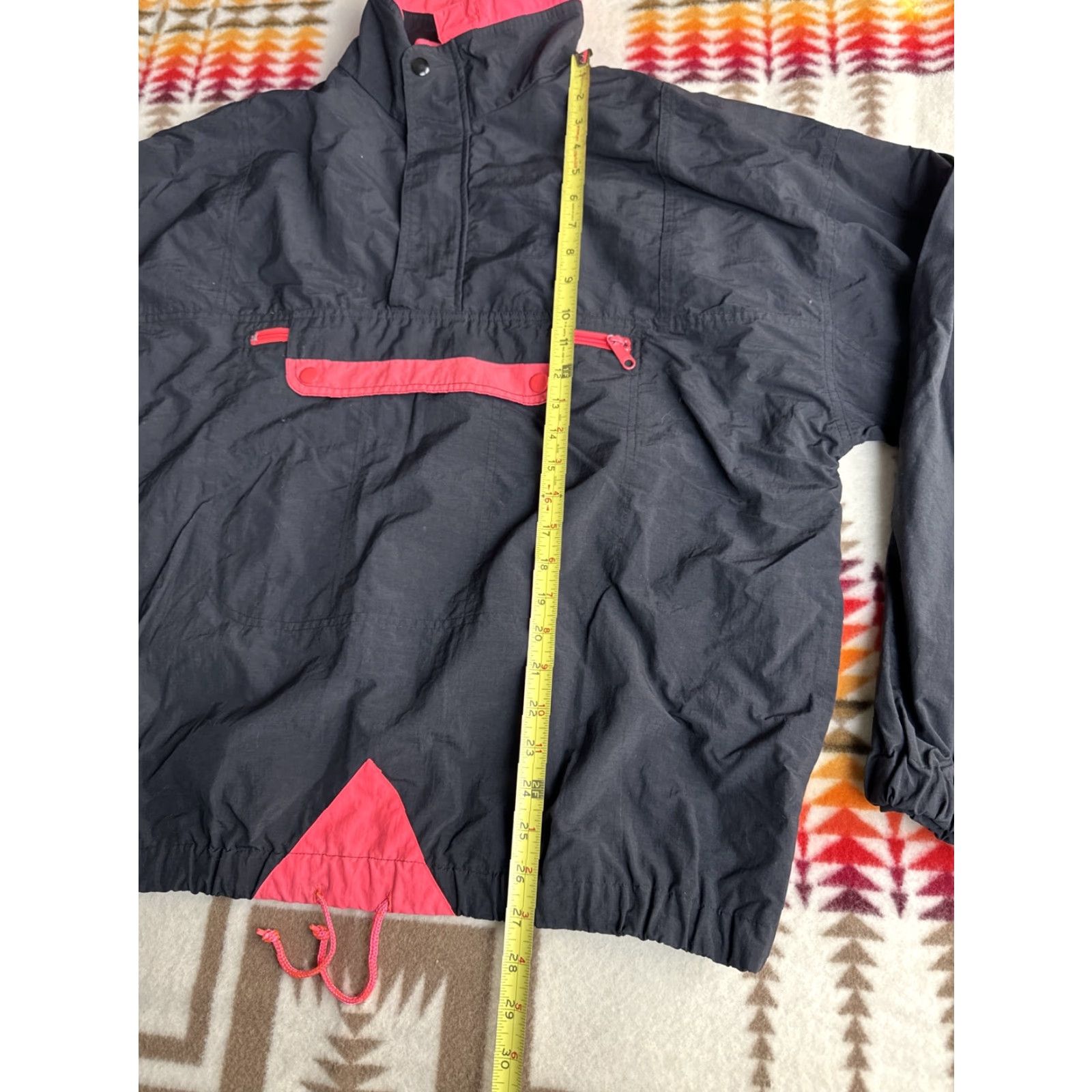 Pinko VINTAGE Beach BLVD Anorak Windbreaker Jacket Sz M/L Black Pink 80s Men L Jacket Size US L / EU 52-54 / 3 - 5 Thumbnail