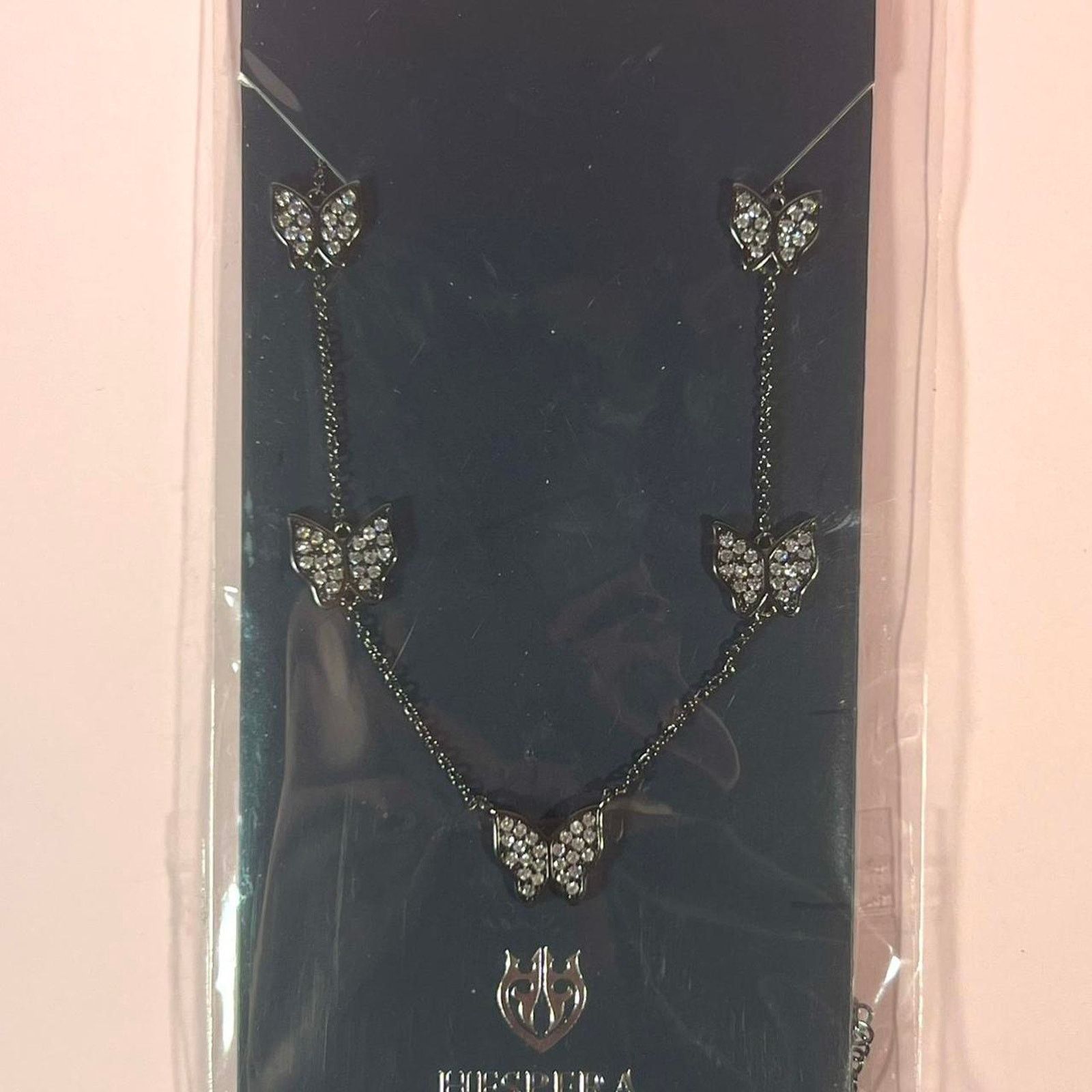 Jewelry Hespera black butterflies necklace Size ONE SIZE - 2 Thumbnail