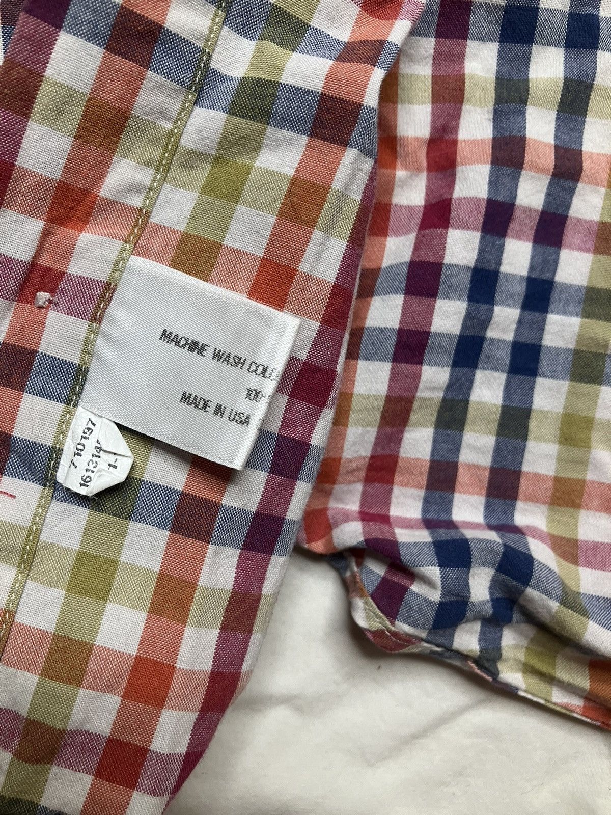 Raleigh Denim Raleigh Denim Checkered Rainbow Button-Up Size US M / EU 48-50 / 2 - 3 Thumbnail