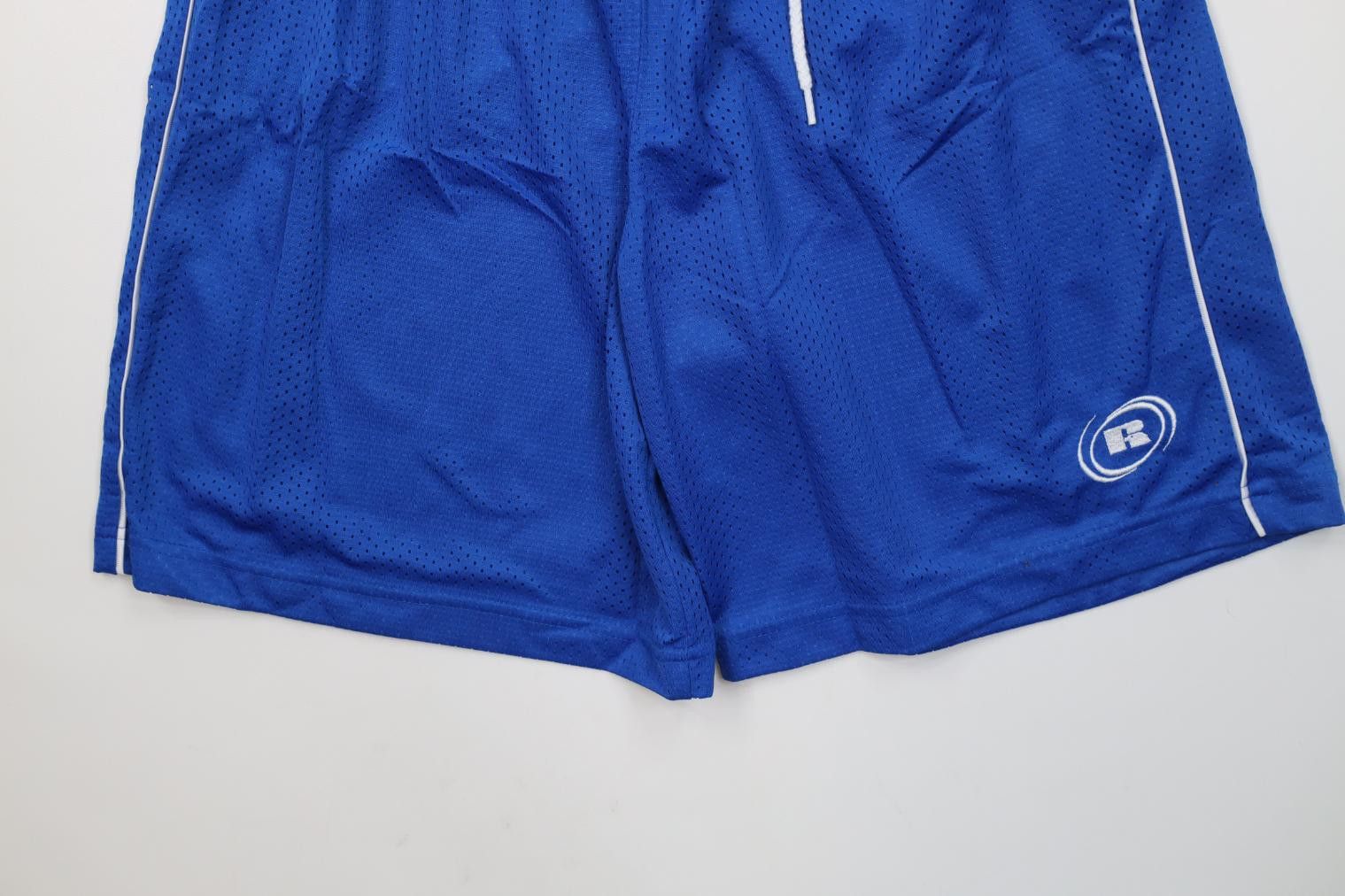 Russell Athletic Vintage 90s Russell Athletic Logo Above Knee Mesh Shorts Size US 30 / EU 46 - 4 Thumbnail