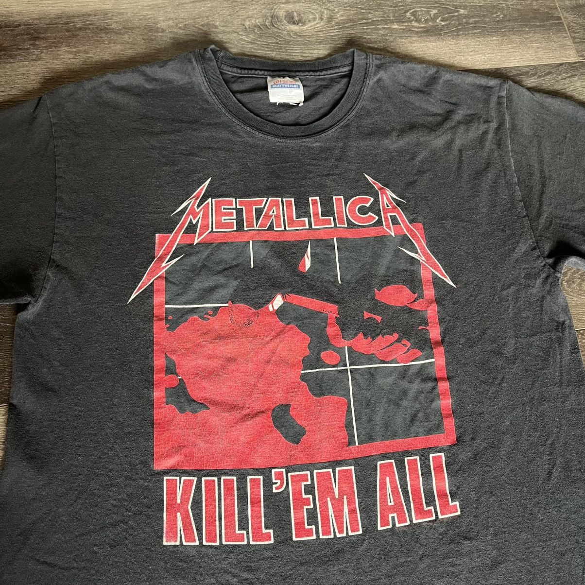 Metallica Vintage 90s Metallica Kill Em All Double Sided Logo Band Tee Size US L / EU 52-54 / 3 - 3 Thumbnail