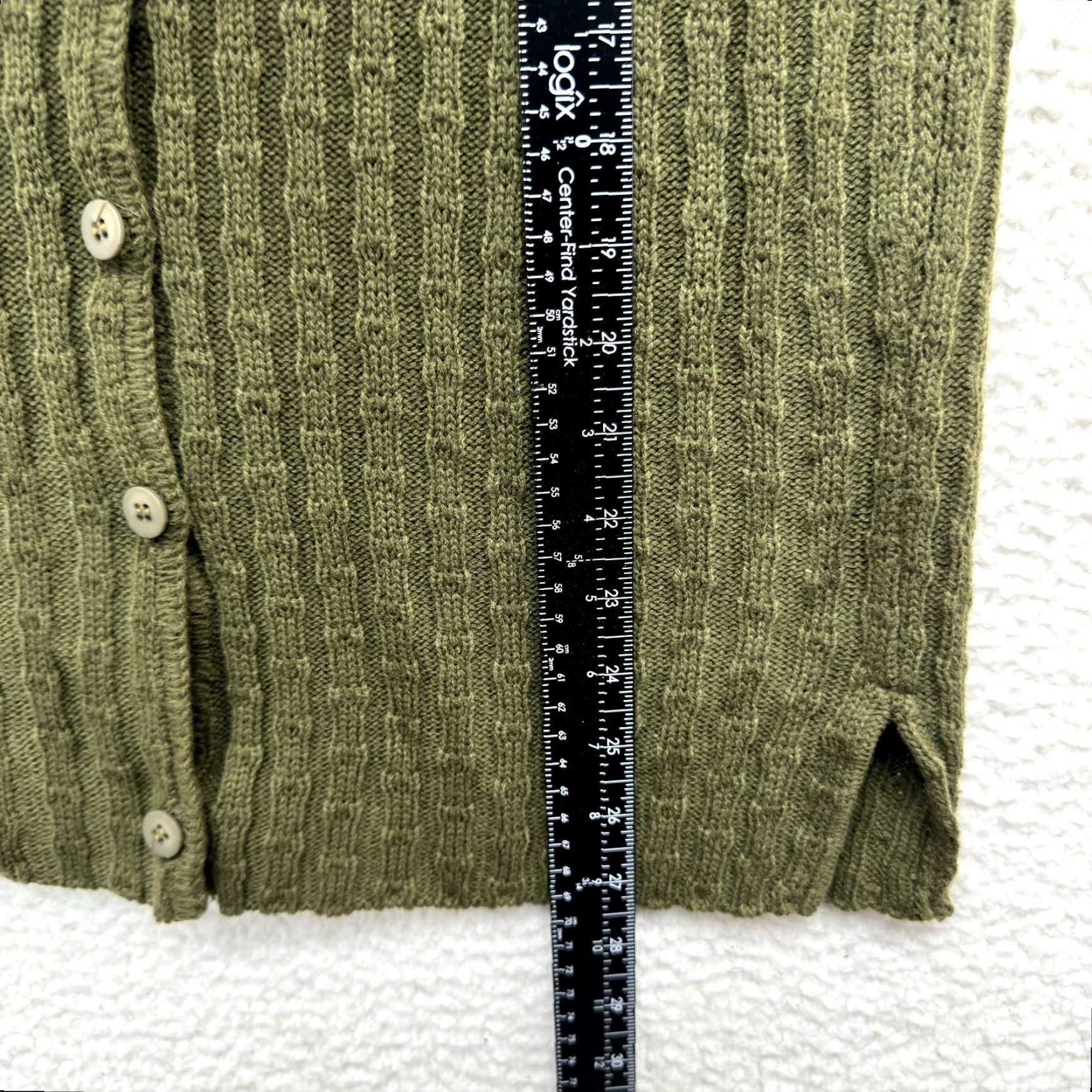 Vintage VINTAGE 90s Y2K Sweater Vest Top Shirt Grunge Green S Women's SS/M (S) Size S / US 4 / IT 40 - 6 Thumbnail