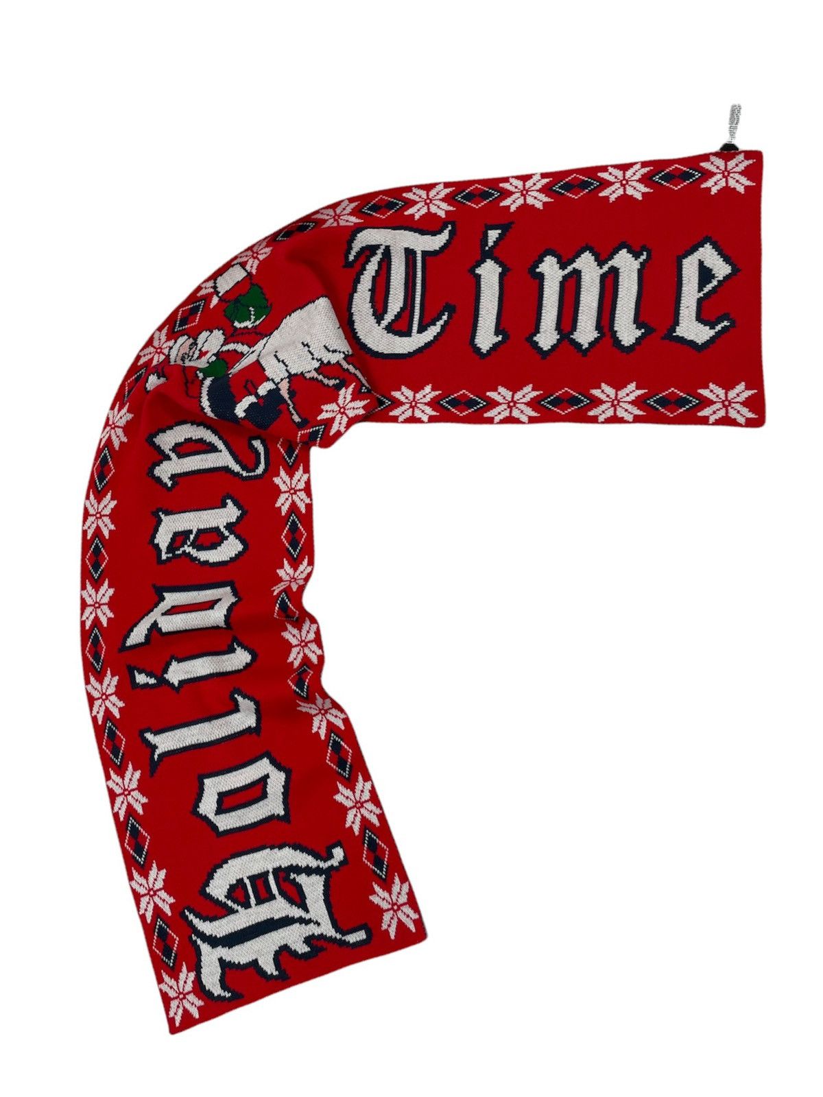 Diesel Holiday “Time” Christmas Santa Big Pattern Scarf Muffler Size ONE SIZE - 6 Thumbnail