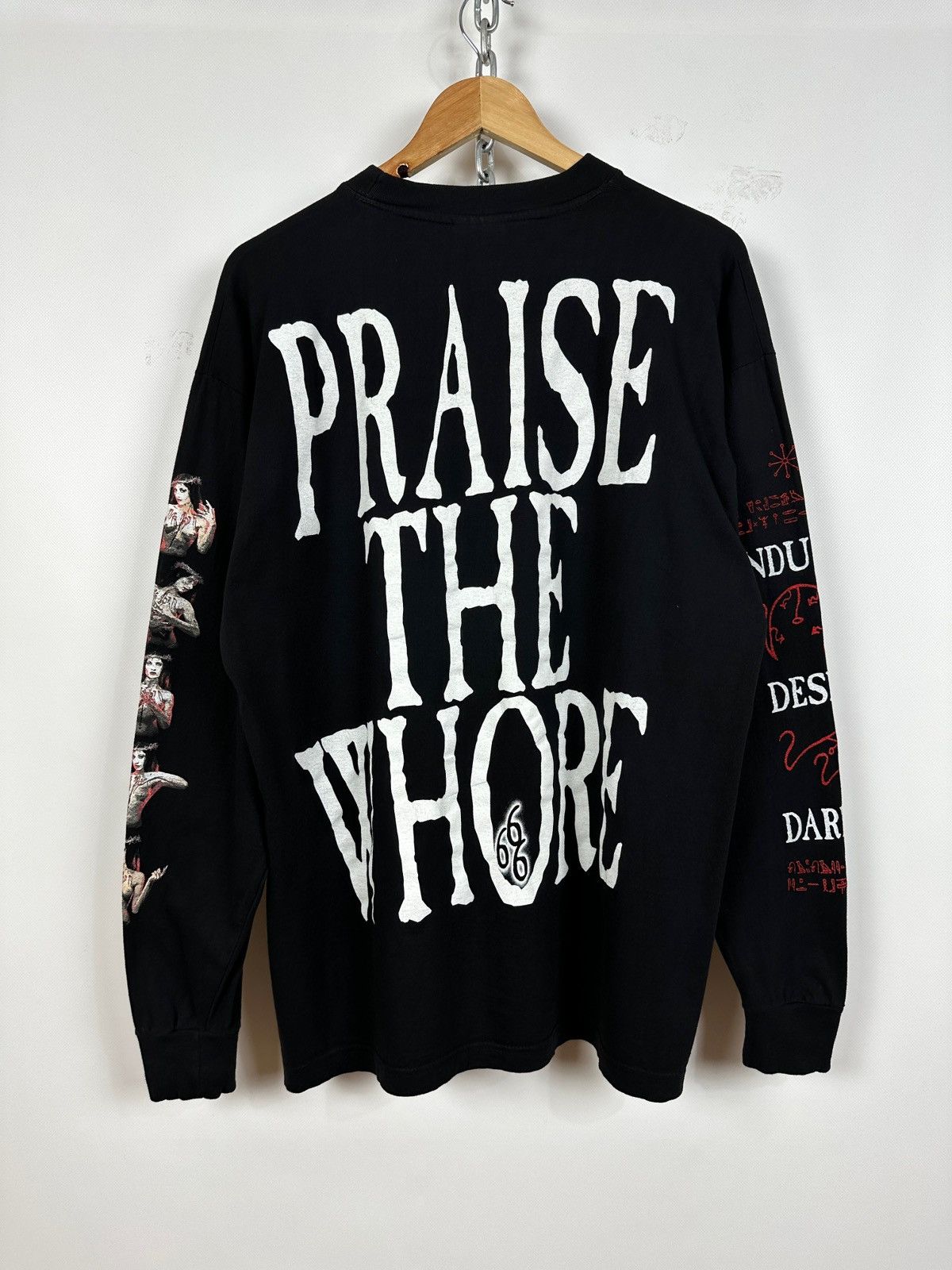 Band Tees 1998 Vintage Cradle of Filth Praise The Whore Long Sleeve Size US XL / EU 56 / 4 - 2 Thumbnail