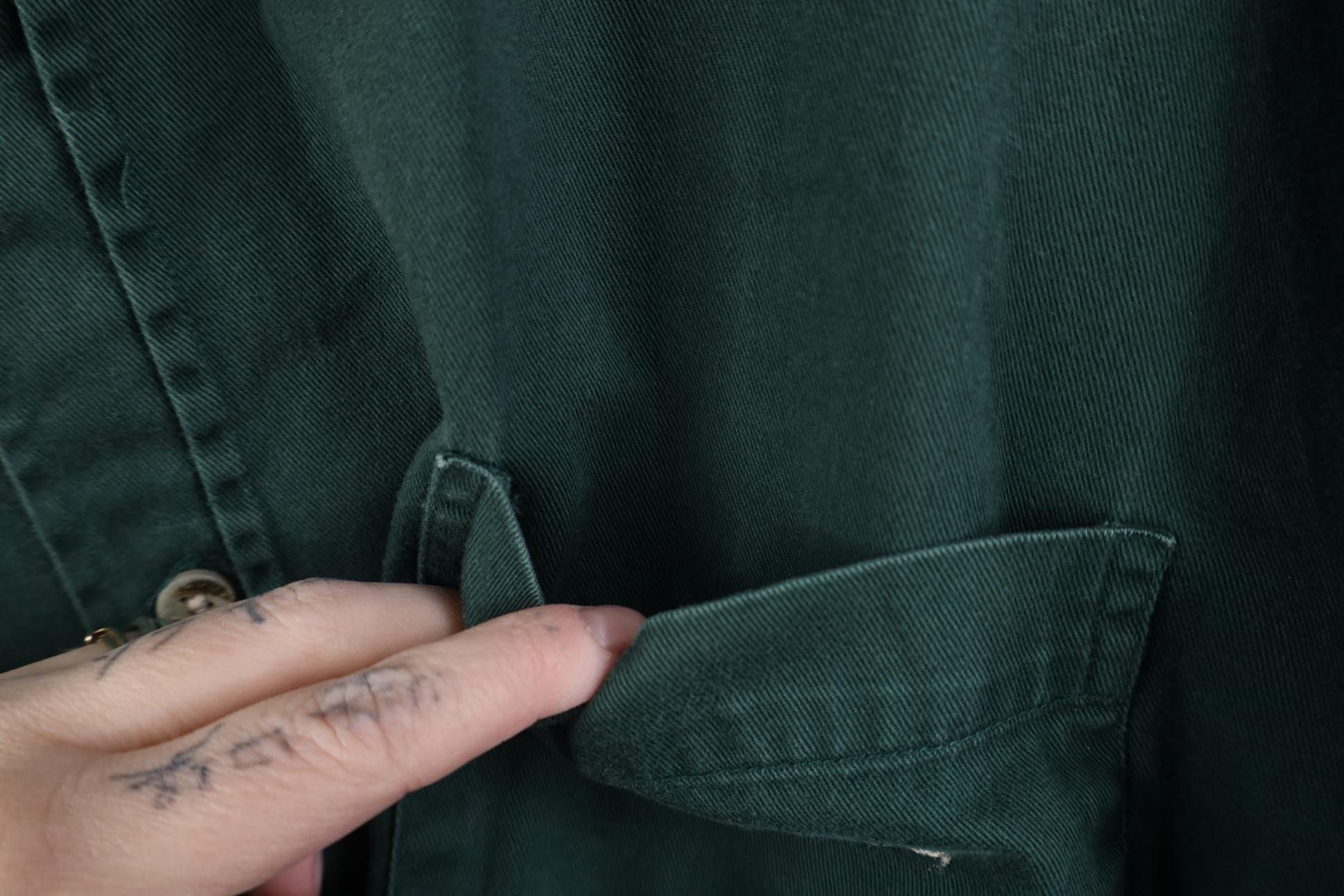 Vintage Vintage 90s Streetwear Cowboy Band Collar Button Shirt Green Size US XL / EU 56 / 4 - 5 Thumbnail