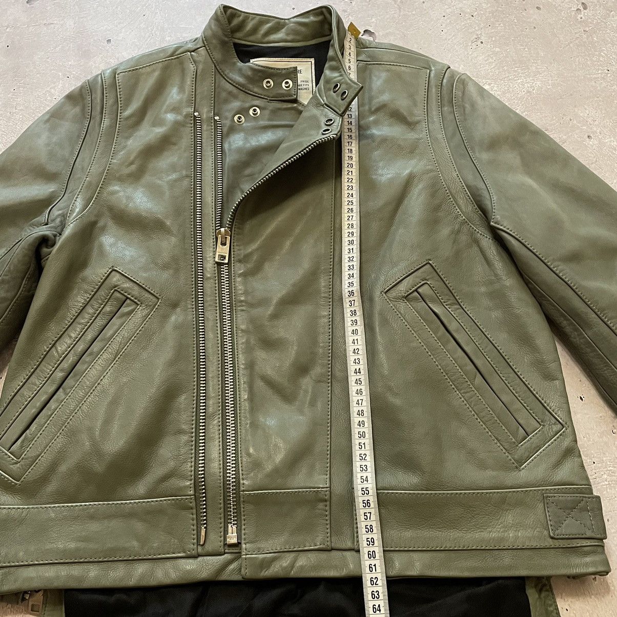 Zadig Voltaire Women Leatcher Biker Jacket Green Size L