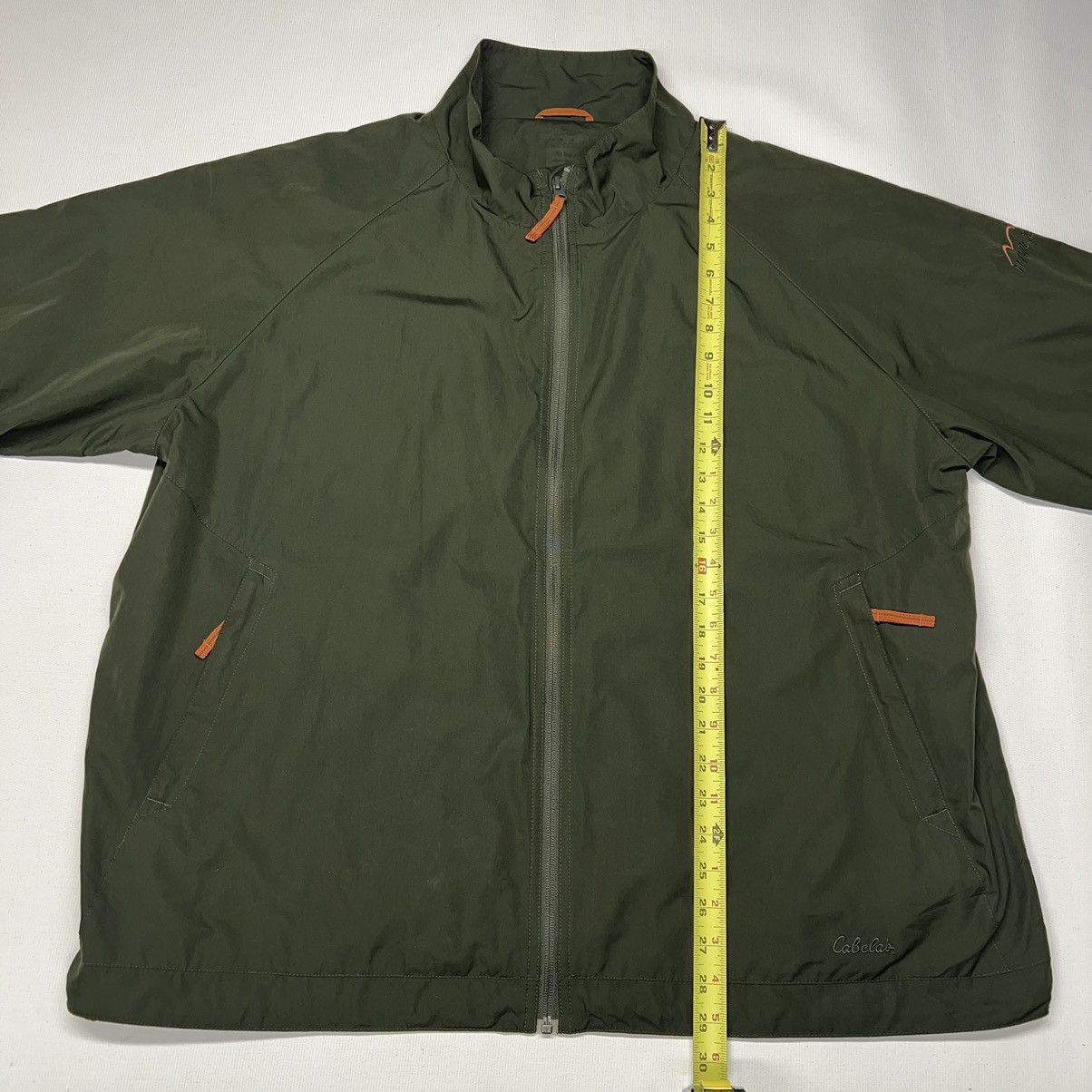Cabelas Cabelas Windbreaker Jacket Green Windcrest Outdoor Zip Shell Size US XL / EU 56 / 4 - 20 Thumbnail
