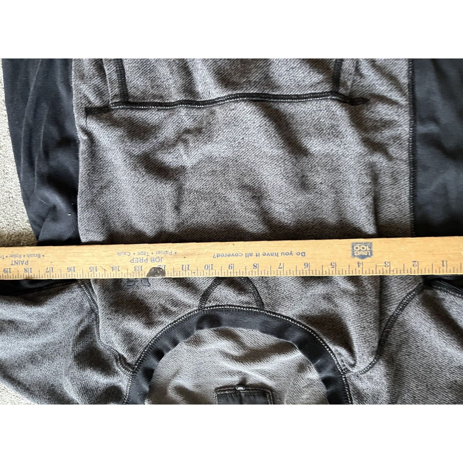 Hurley Hurley Sweatshirt, Hoodie, Pullover, Solid Gray with Pockets, Women's Size Large, Cozy Cotton-Blend, Logo, Activewear, 90s-Style? Size XS / US 0-2 / IT 36-38 - 5 Thumbnail