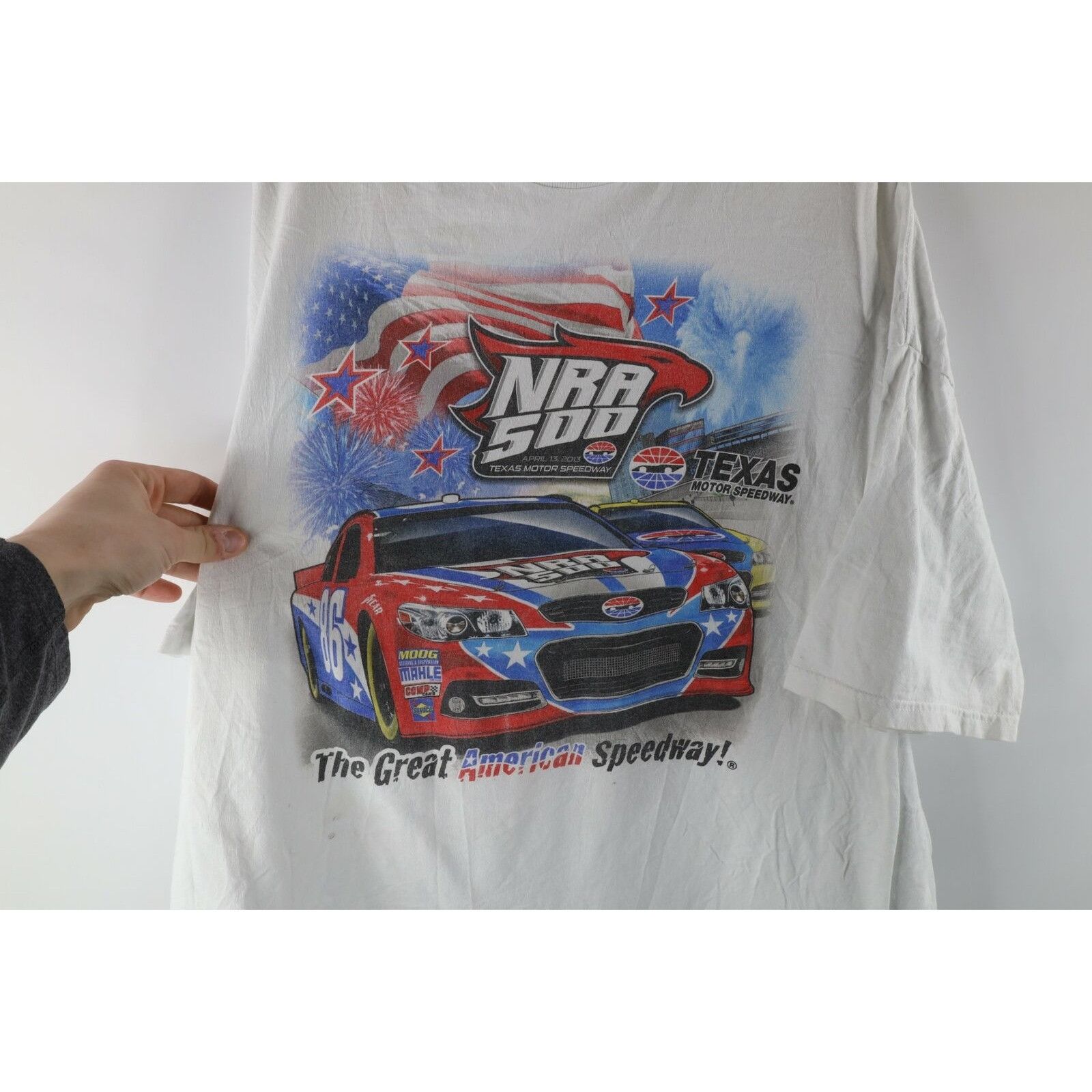 Vintage Vintage Distressed NRA 500 Short Sleeve T-Shirt 3XL Size US XXL / EU 58 / 5 - 4 Thumbnail