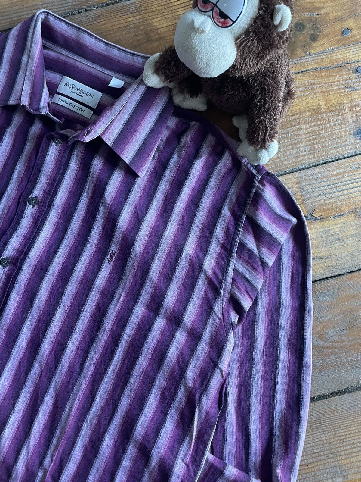 Hysteric Glamour Vintage Yves Saint Lauren Shirt 90s Size US XL / EU 56 / 4 - 3 Thumbnail