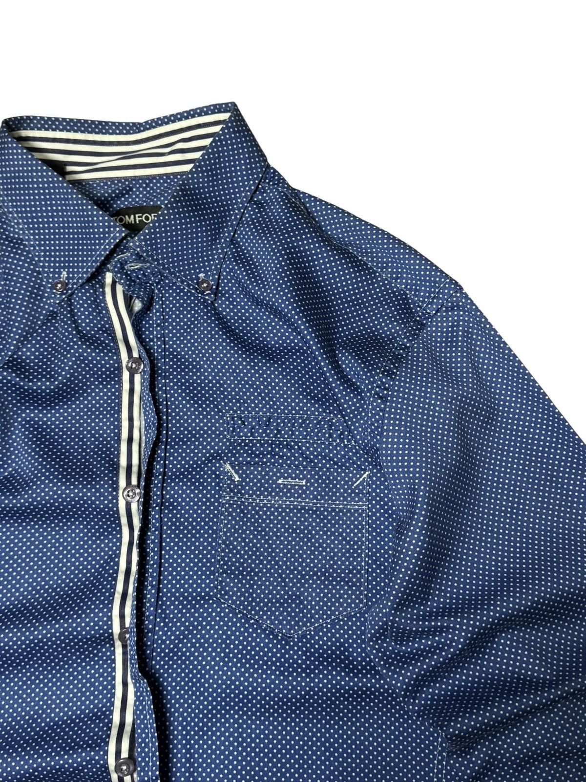 Tom Ford Tom Ford shirt blue luxury Size US S / EU 44-46 / 1 - 3 Thumbnail