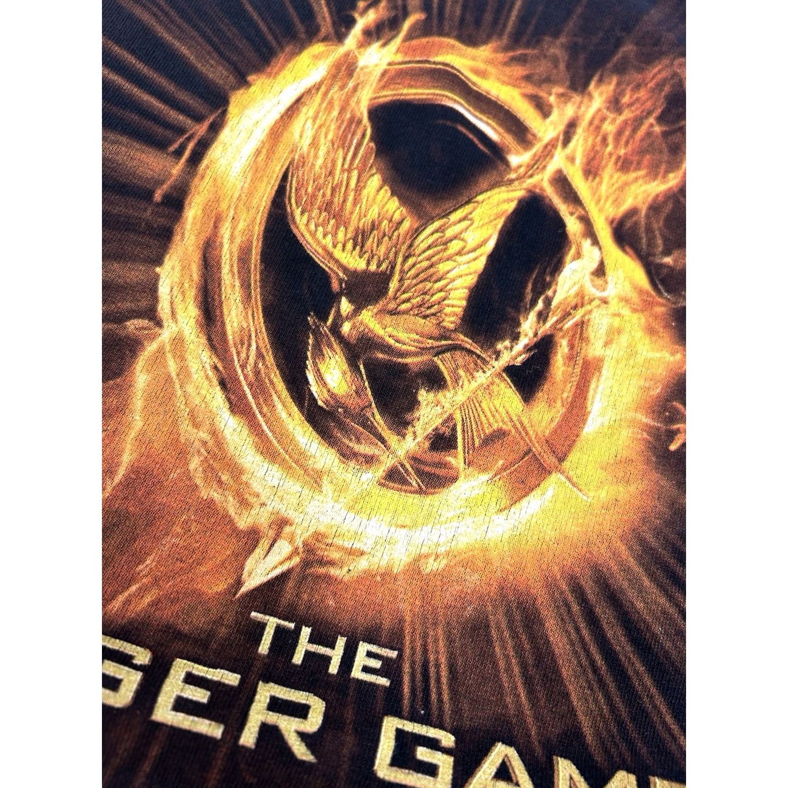 Anvil THE HUNGER GAMES (2012) Official May Odds In Your Favor Promo T-Shirt Large Black Cotton Anvil Movie Size US L / EU 52-54 / 3 - 5 Thumbnail
