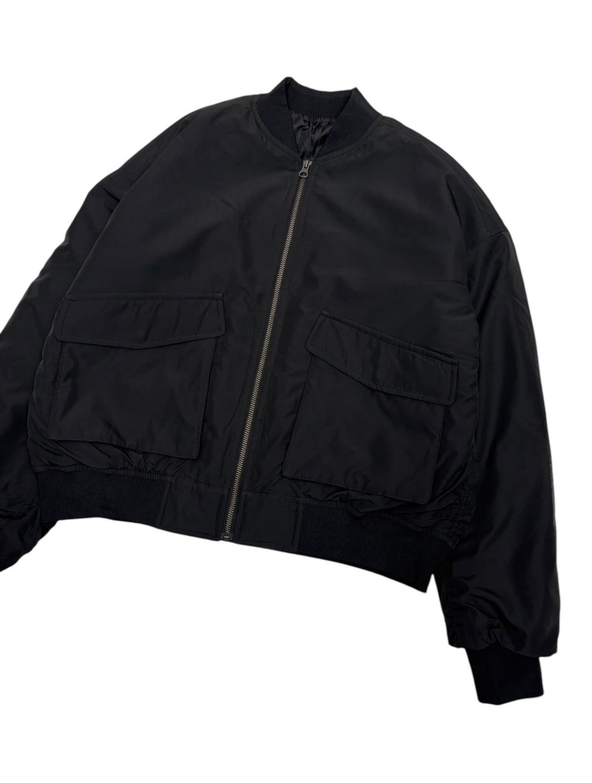 GU × Hysteric Glamour ❤️‍🔥RARE GU CROPPED PARACHUTE BOMBER JACKET RICK OWENS STYLE Size US L / EU 52-54 / 3 - 6 Thumbnail