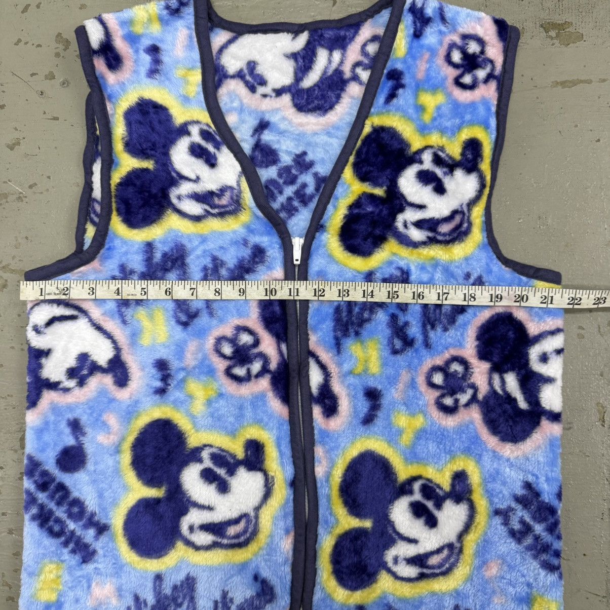 Anime Vintage Mickey Minnie Fleece Winter Vest Size US M / EU 48-50 / 2 - 6 Thumbnail