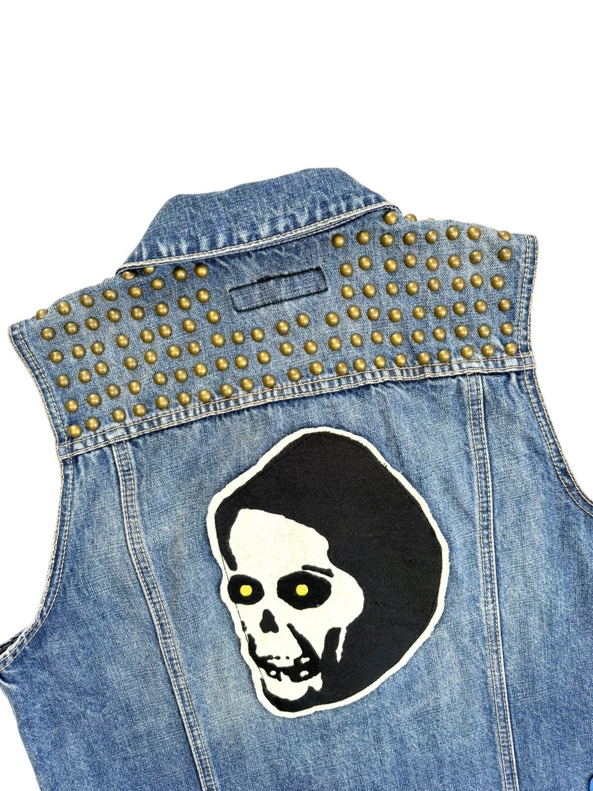 Kill City Kill City Denim Studded Trucker Vest Punk Grunge Biker style Size US S / EU 44-46 / 1 - 4 Thumbnail