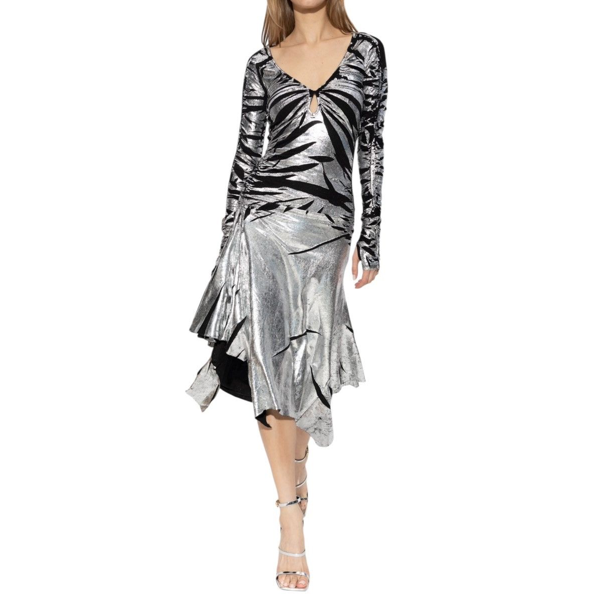 Diesel D-rilt Metallic asymmetric dress Size XXS / US 00 / IT 34 - 3 Thumbnail