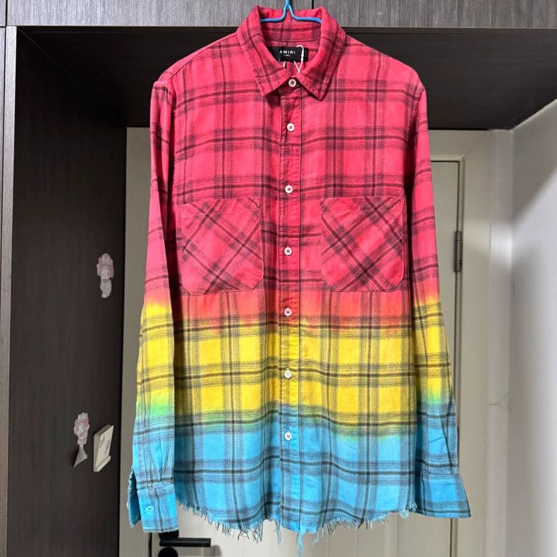 Amiri Amiri 18ss rainbow shirt Size US XS / EU 42 / 0 - 1 Thumbnail