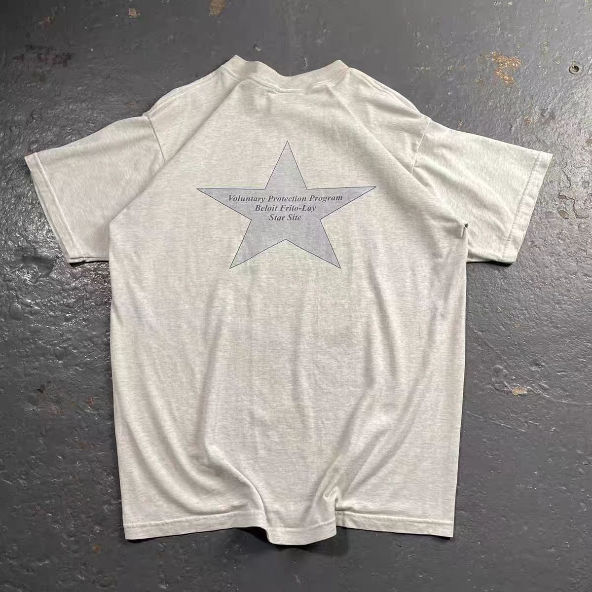 Japanese Brand × Vintage Gray casual retro loose star print t-shirt Size US M / EU 48-50 / 2 - 1 Thumbnail