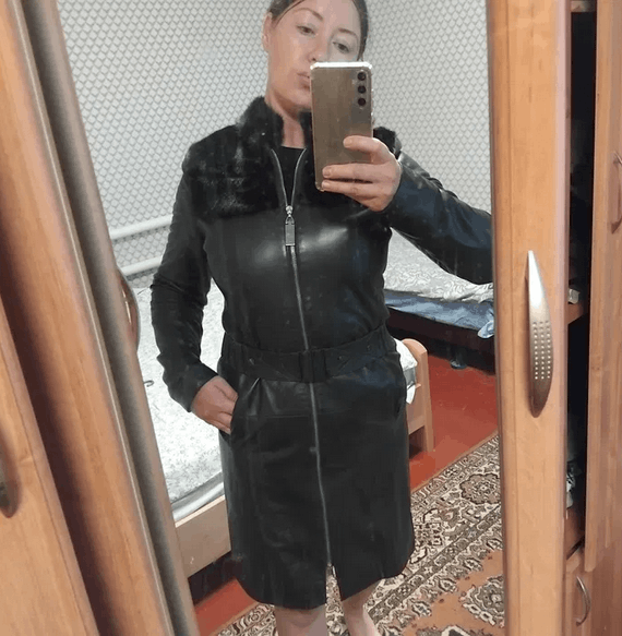 Other leather trench coat sz S with mink fur Size S / US 4 / IT 40 - 2 Thumbnail