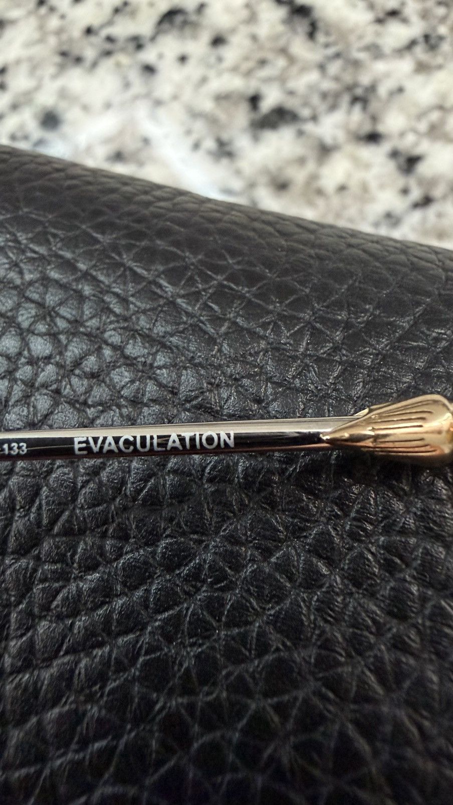 Chrome Hearts Chrome Hearts Evaculation Gold Sunglasses Size ONE SIZE - 13 Thumbnail