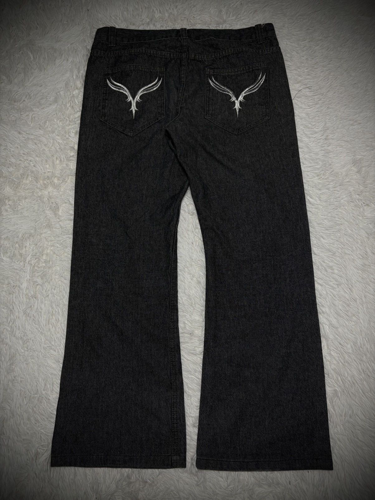 If Six Was Nine Rare Vice Fairy wide flared jeans Size US 35 - 1 Thumbnail