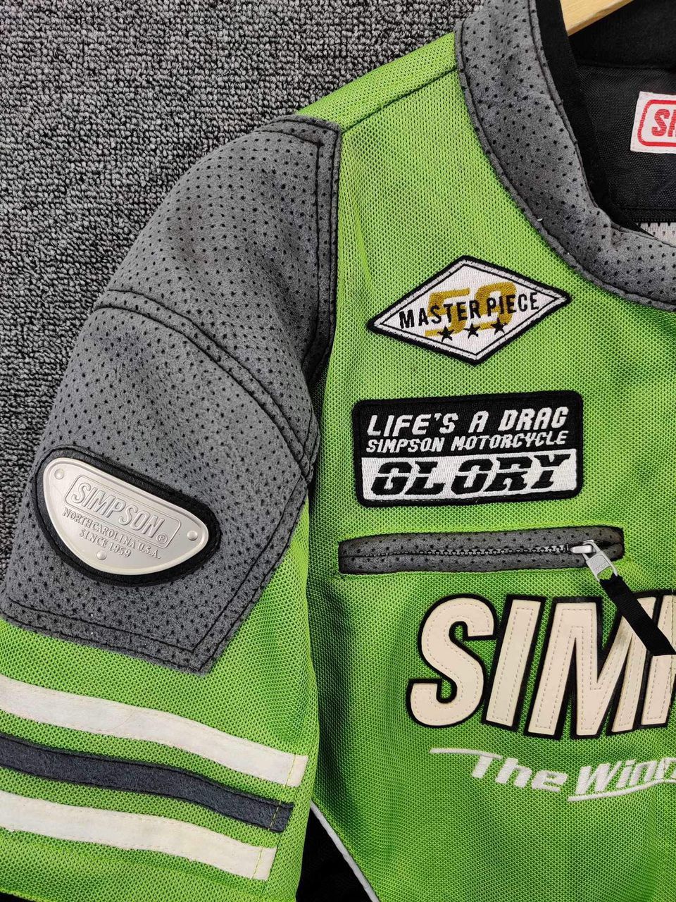 Vintage Vintage Simpson Racing Team Motorcycle Jacket Size US M / EU 48-50 / 2 - 6 Thumbnail