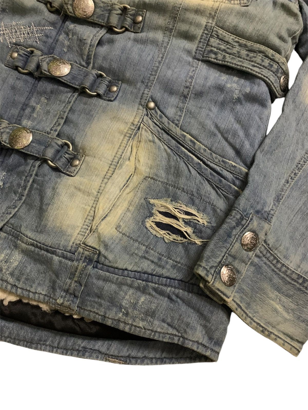 Hysteric Glamour 💥Japanese Backs Satisfaction Denim Fur Jacket Size S / US 4 / IT 40 - 5 Thumbnail