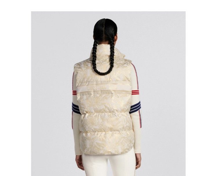 Dior o1w1db10225 417C32A2 Puffer Vest in Beige Size XL / US 12-14 / IT 48-50 - 4 Thumbnail