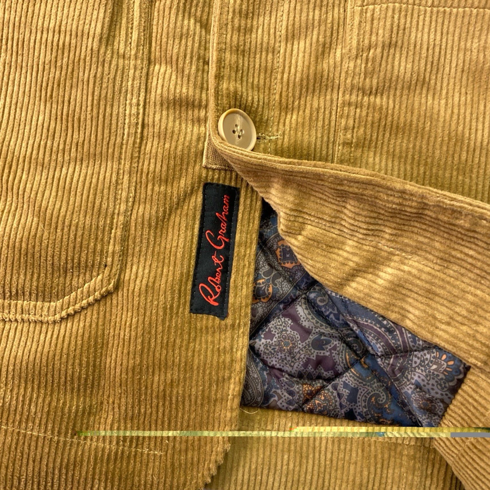 Robert Graham Robert Graham Jacket Corduroy Sherpa Men’s Large Brown Luxe Workwear NEW NWT Size US L / EU 52-54 / 3 - 6 Thumbnail