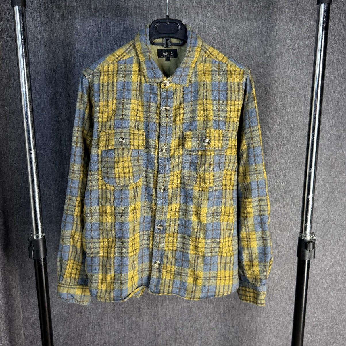 A.P.C. A.P.C. Plaid Flannel Shirt Rue Madame Paris Fits XS-S Size US XS / EU 42 / 0 - 1 Thumbnail