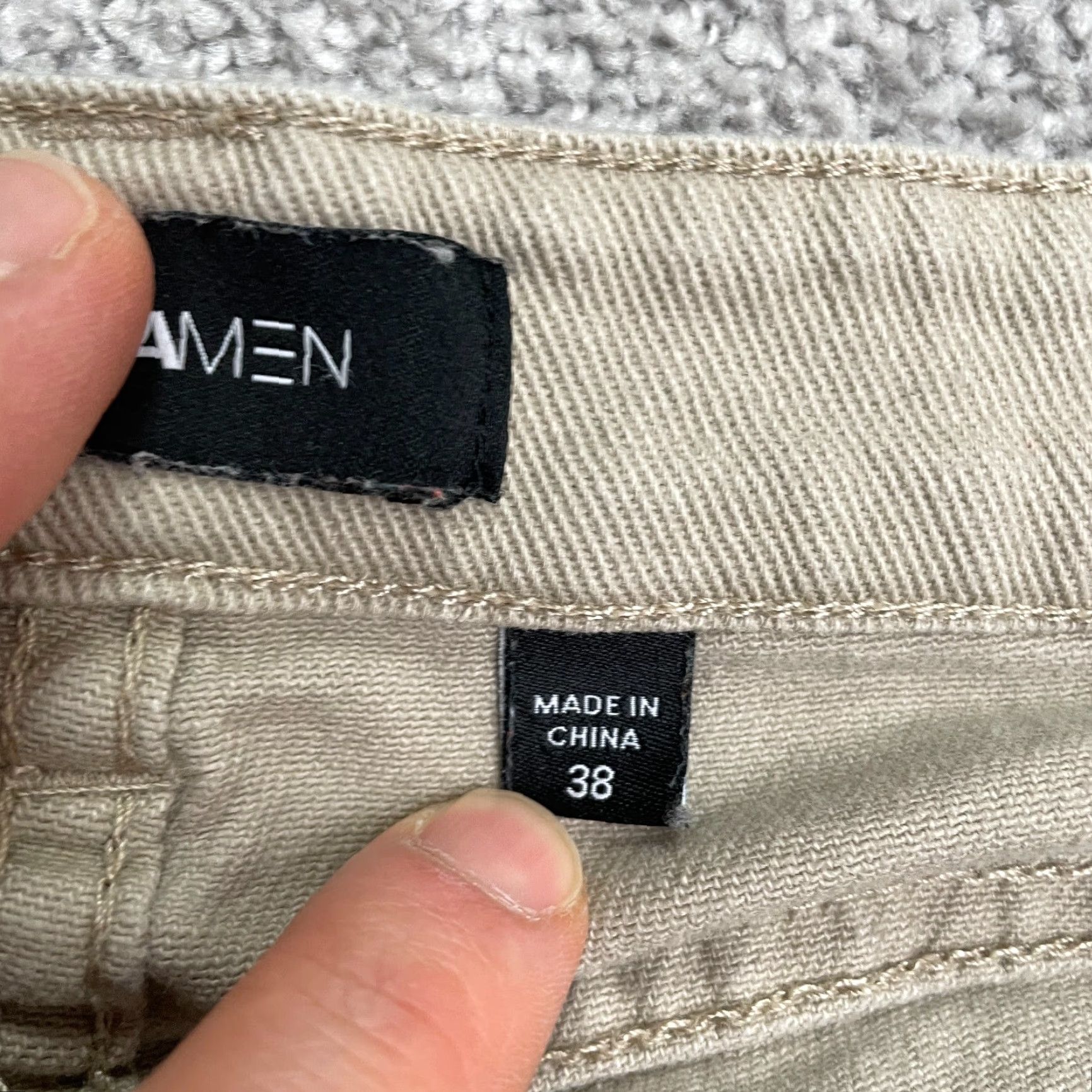Denime Nova Jeans Mens 38 Skinny Denim Mid Rise 5-Pocket Brown Khaki Cotton Blend Stretch Casual 32.5 Inseam Regular Rise City USA Designer NOVA Size US 38 / EU 54 - 5 Thumbnail