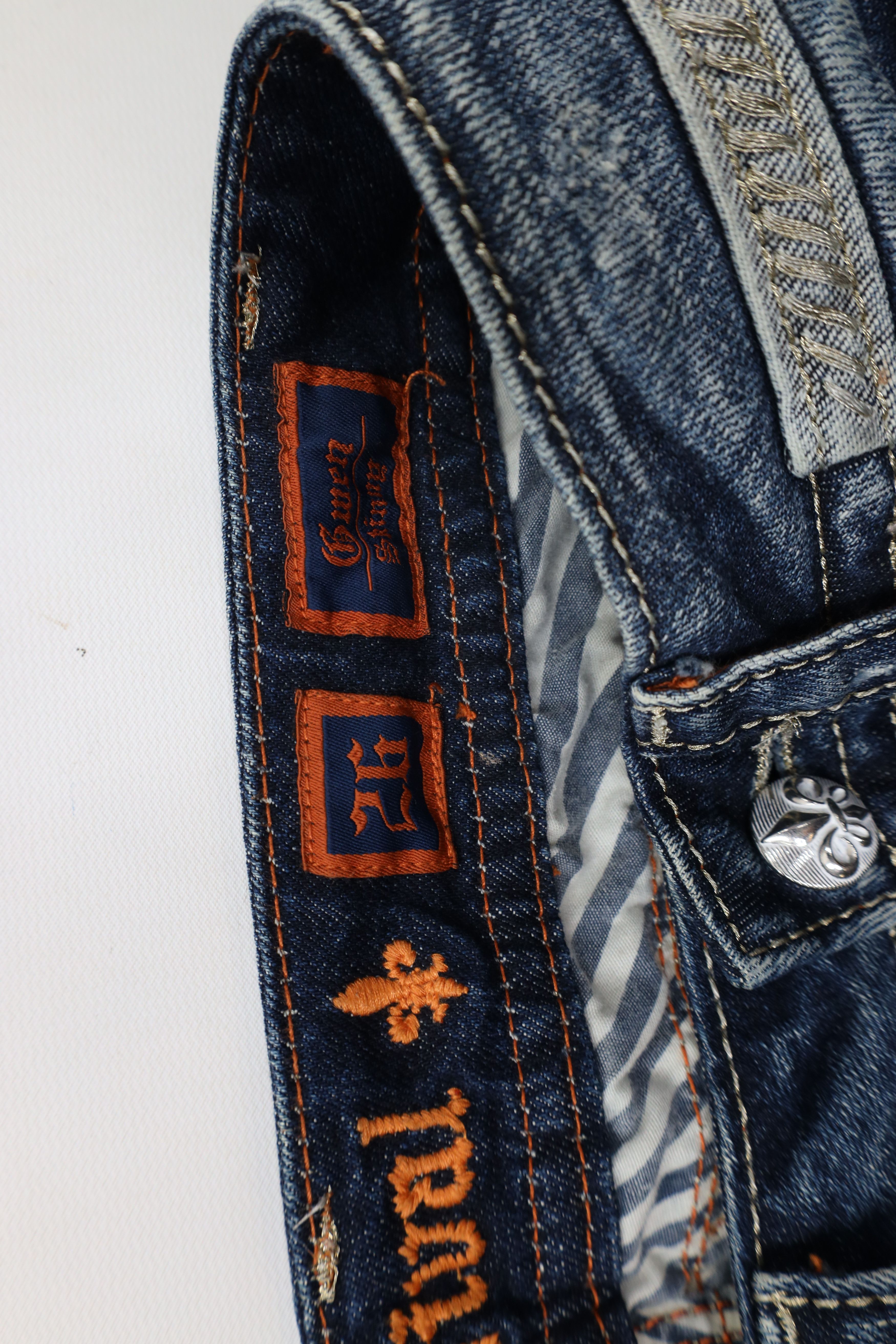 Rock Revival × Vintage Rock Revival Thick Stitch Gwen Skinny Leg Denim Jeans Blue Size 26" / US 2 / IT 38 - 4 Thumbnail