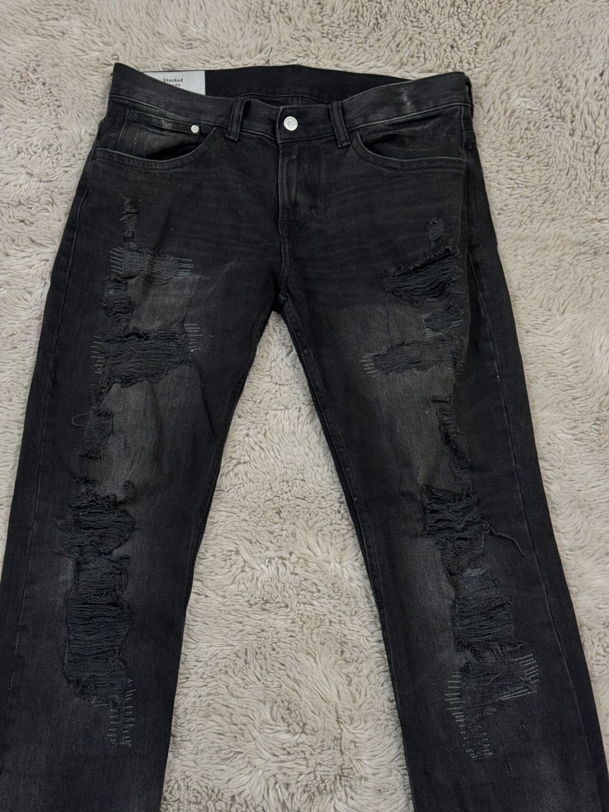 Other Flared Slim fit Black Jeans Size US 38 / EU 54 - 2 Thumbnail