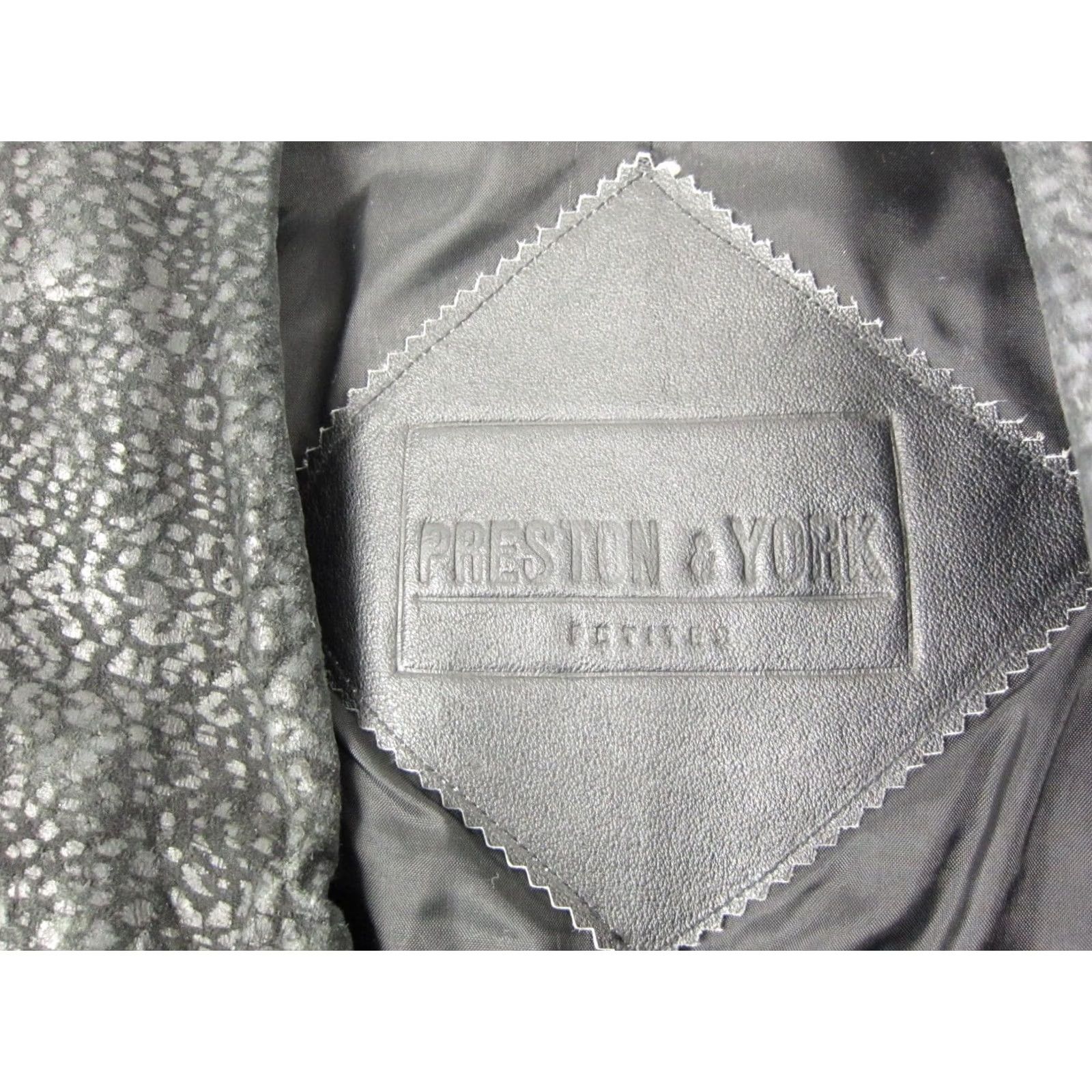 Preston & York VINTAGE Preston York Leather Trench Coat Jacket Womens Large Petite Black 80s 90s Size L / US 10 / IT 46 - 6 Thumbnail