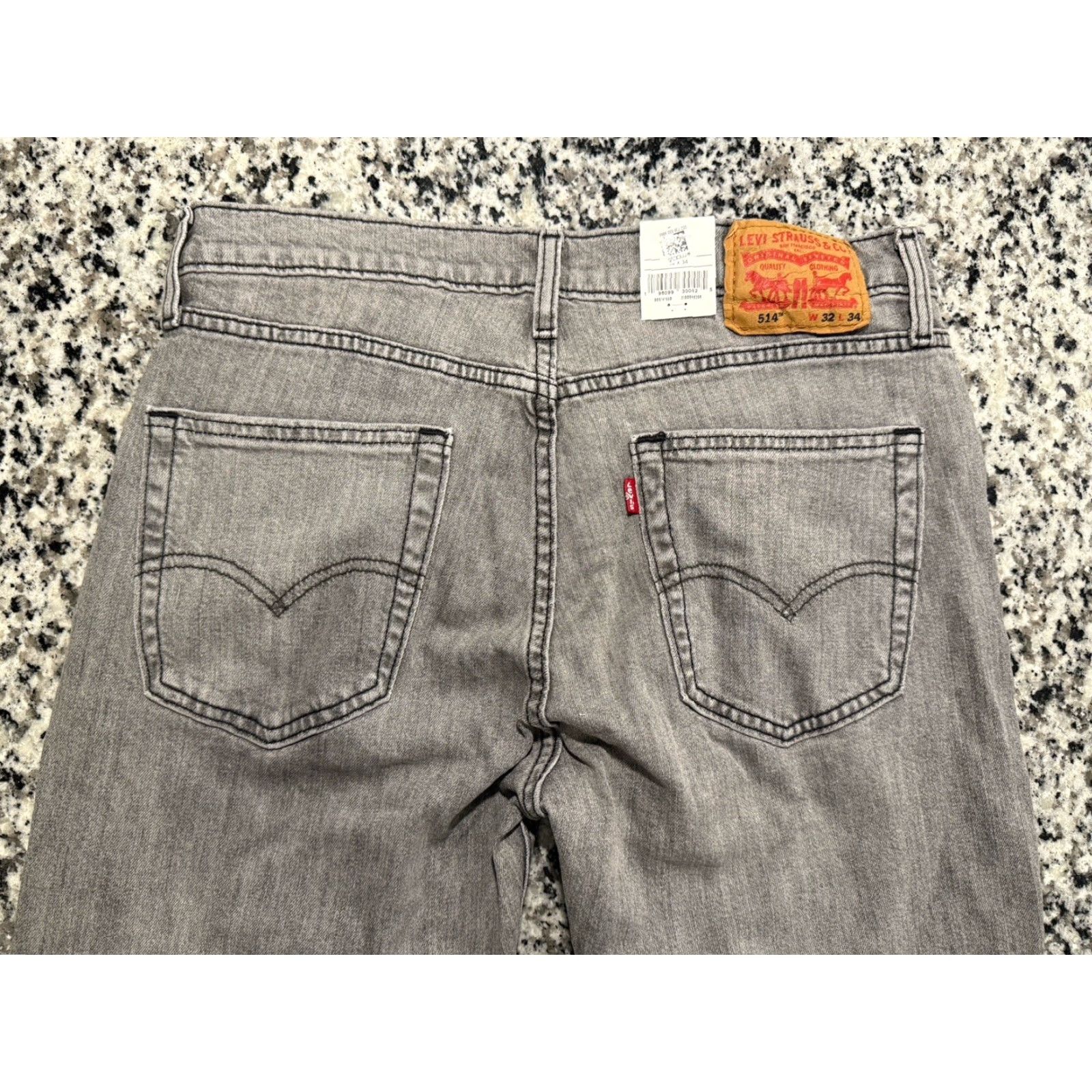 Levi's VINTAGE Levi's 514 Men's Straight Stretch Jeans 32x32 Gray Denim Classic Fit Size US 32 / EU 48 - 6 Thumbnail
