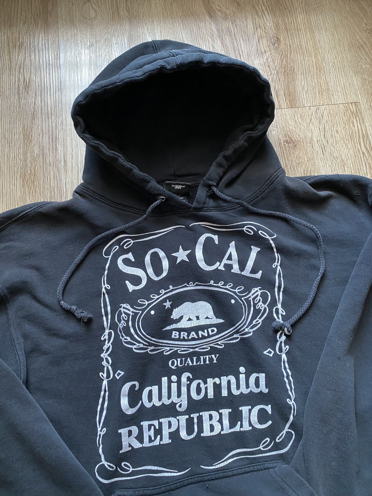 No Fear Y2K NO FEAR SO CAL THRASHED SKATER HOODIE Size US L / EU 52-54 / 3 - 3 Thumbnail