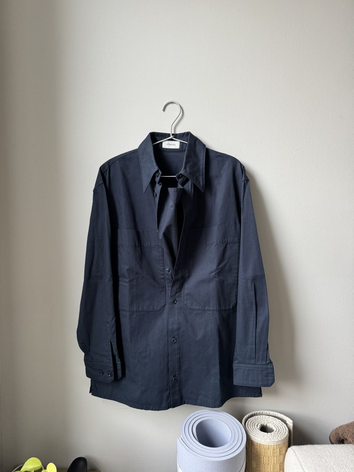 Lemaire AW21 Wadded Overshirt | Grailed