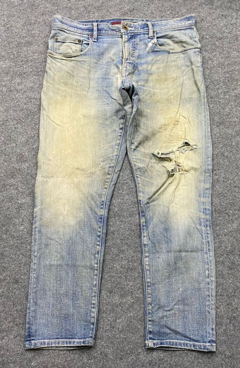Tete Homme Vintage Tete Homme Distressed Denim Size US 34 / EU 50 - 1 Thumbnail