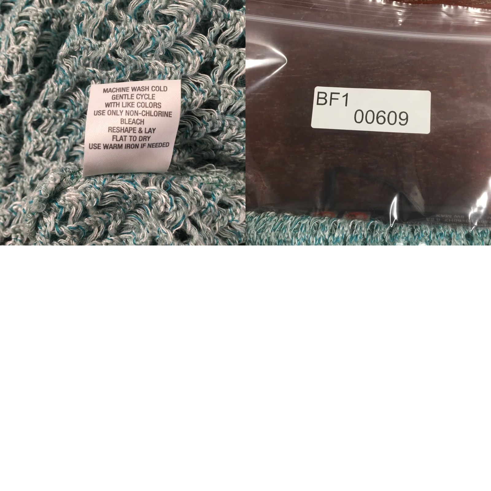 AQUA Roz & Ali Sweater Womens M Blue Sleeves Short Sleeve Open Knit Casual Shirt Top Blouse Knit Open Crochet All Seasons Lightweight Regular Size M / US 6-8 / IT 42-44 - 9 Thumbnail