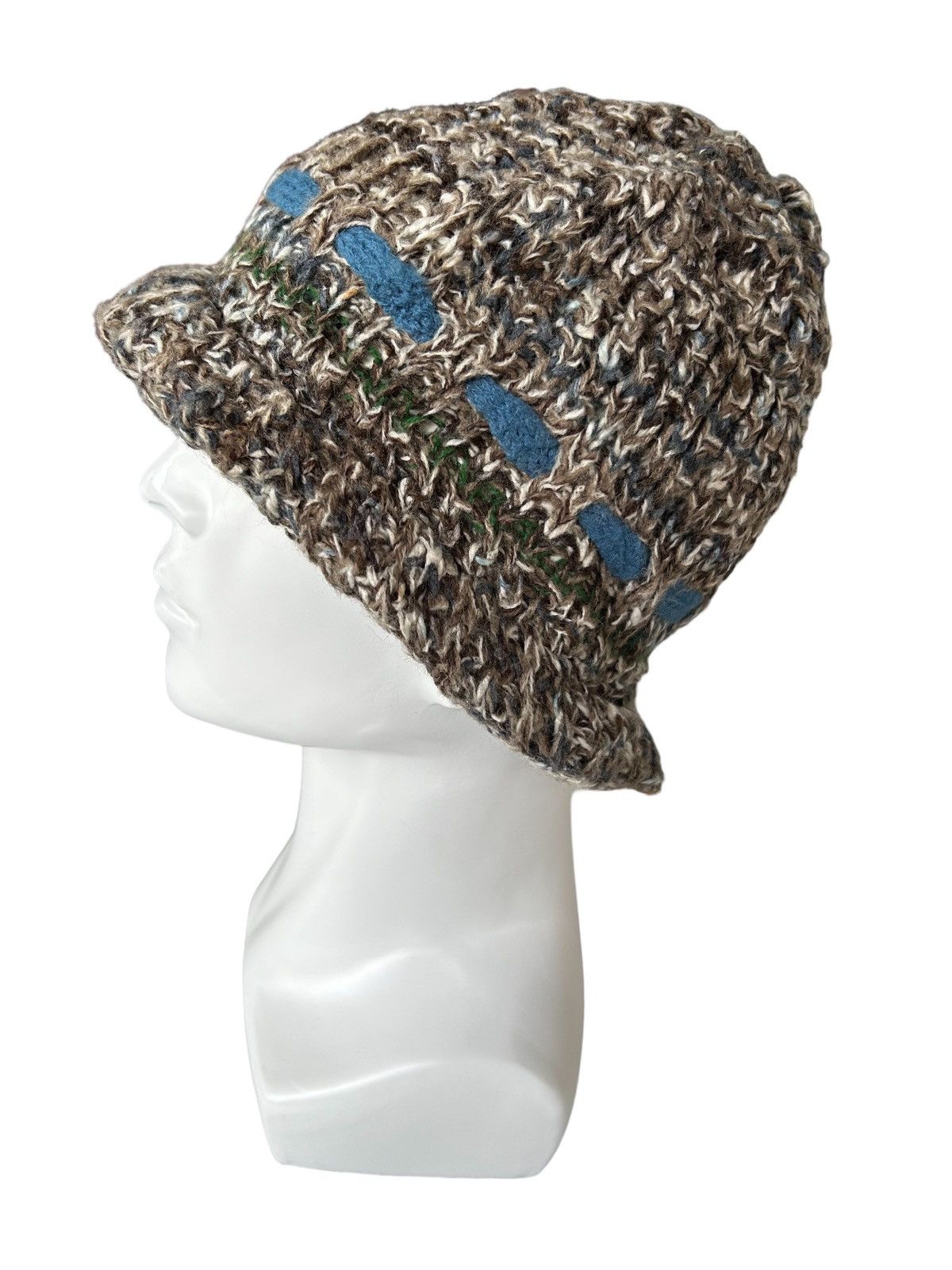 Japanese Brand × Kapital × Vintage Crochet knitted Handmade Bucket Hat Size ONE SIZE - 1 Thumbnail
