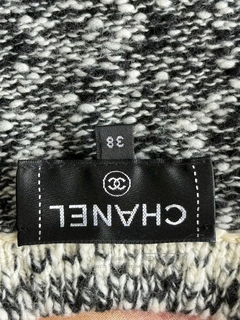 Chanel Chanel Black and white colour-block knitted cardigan coat Size XS / US 0-2 / IT 36-38 - 7 Thumbnail
