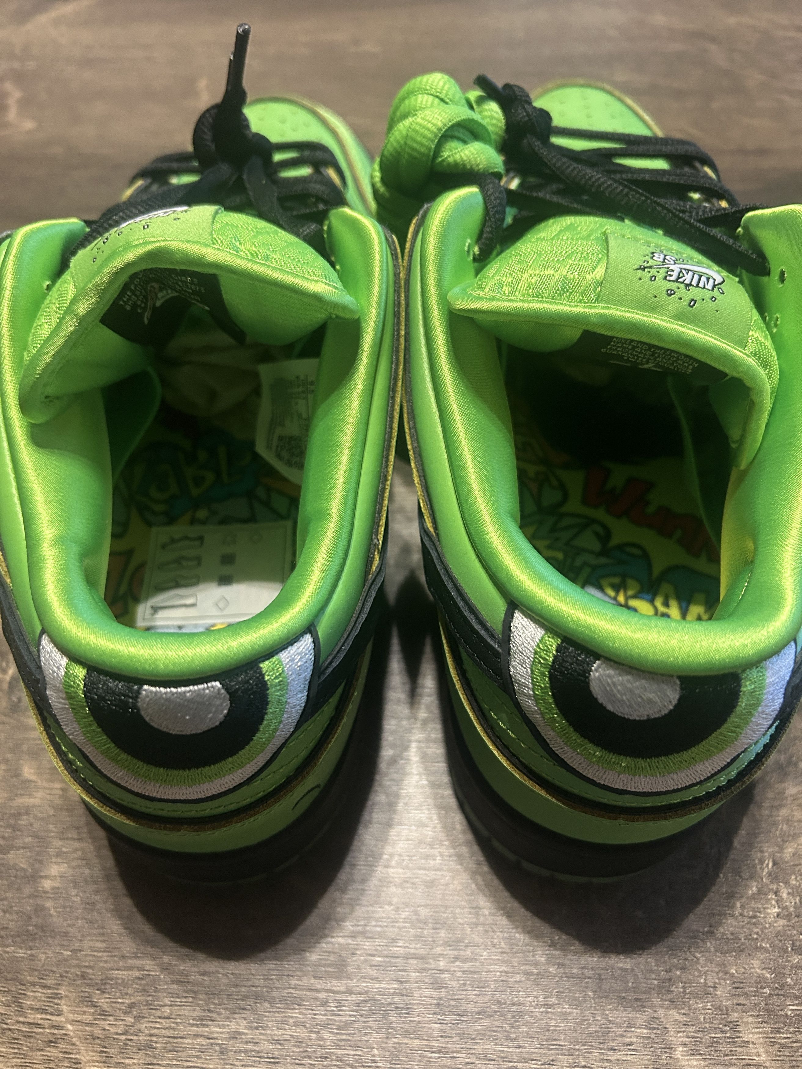 Nike Nike SB Dunk Low The Powerpuff Girls Buttercup Size US 9.5 / EU 42-43 - 3 Thumbnail
