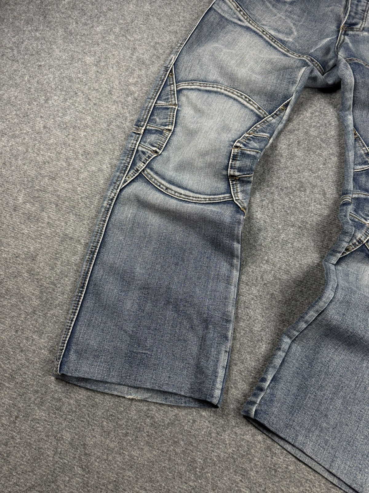 Japanese Brand × Vintage Vintrage japanese brand flared baggy pants jeans Size US 34 / EU 50 - 3 Thumbnail