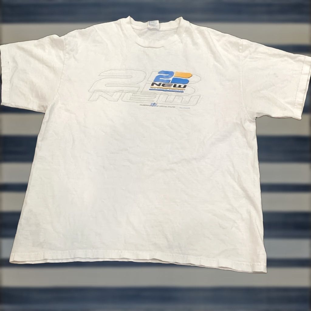 Delta VINTAGE Y2K Delta Fellowship Christian T-Shirt Adult XL White Mens Size US XL / EU 56 / 4 - 1 Thumbnail