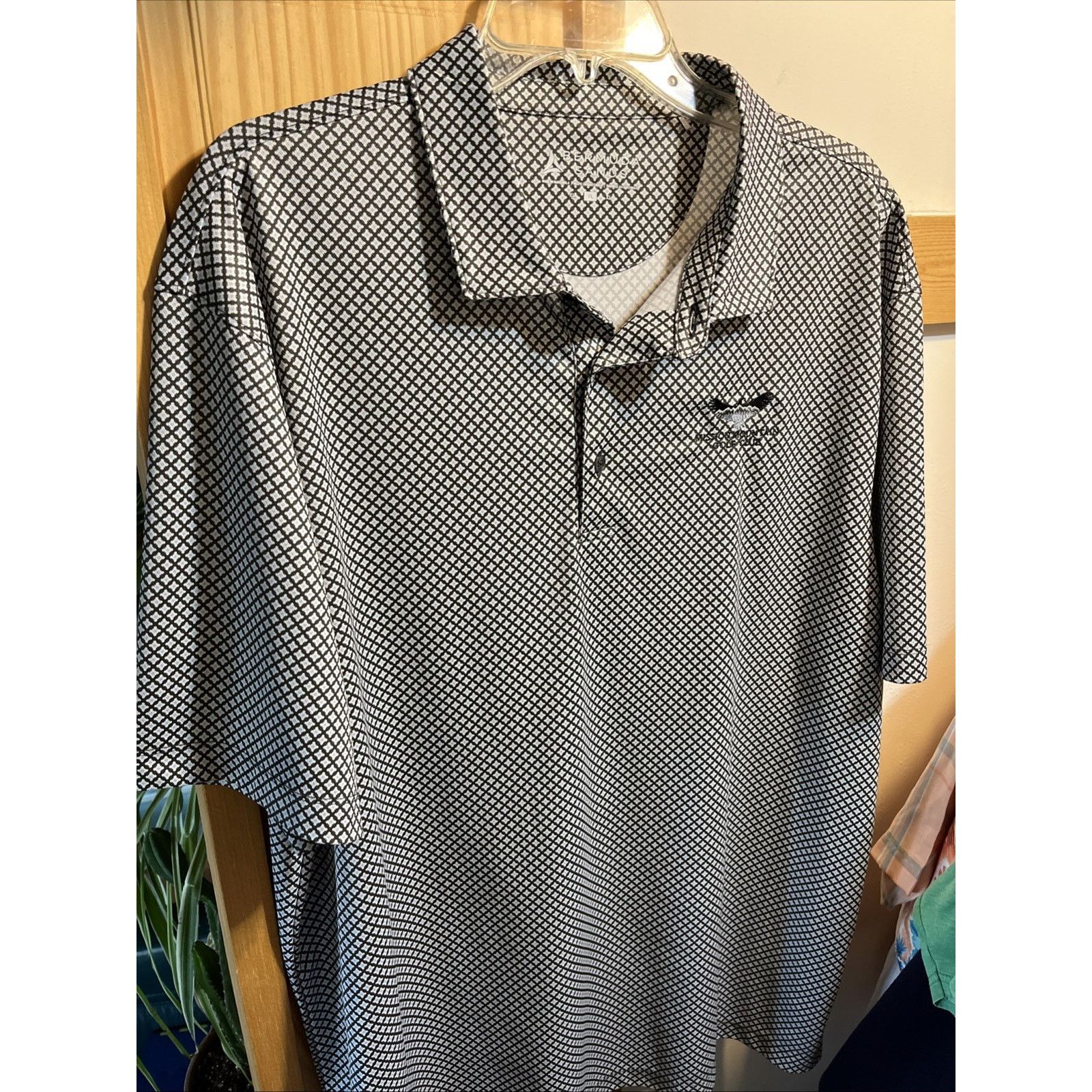 Other Bermuda Sands XL Polo Polyester Spandex Blend Blue White Size US XL / EU 56 / 4 - 2 Thumbnail