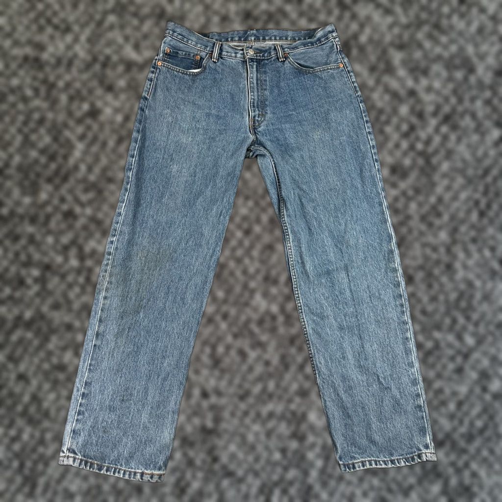 Levi's VINTAGE Levi's 550 Relaxed Fit Jeans Mens 36x30 Blue Denim Distressed Classic 80s Size US 36 / EU 52 - 1 Thumbnail