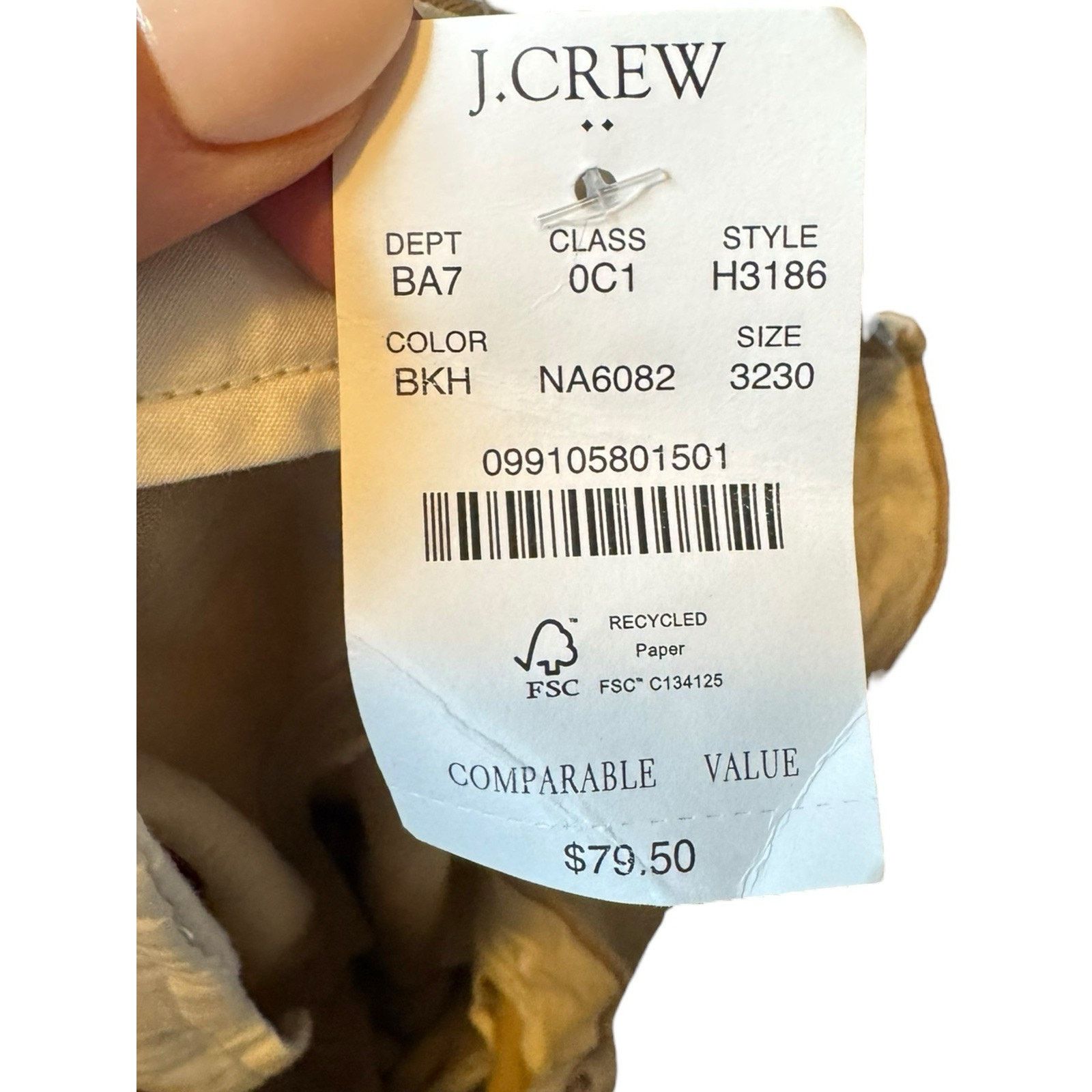 J.Crew J.Crew Factory NEW Straight Leg Flex Chino Pants Khaki Size US 32 / EU 48 - 8 Thumbnail